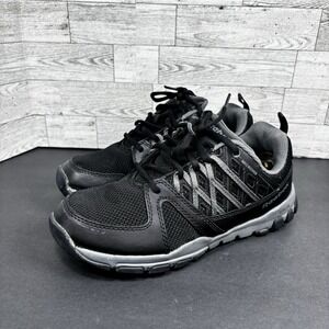 REEBOK SUBLITE WORK‎ MEN'S ATHLETIC WORK SHOE BLACK WITH GREY TRIM BOOTS RB4015